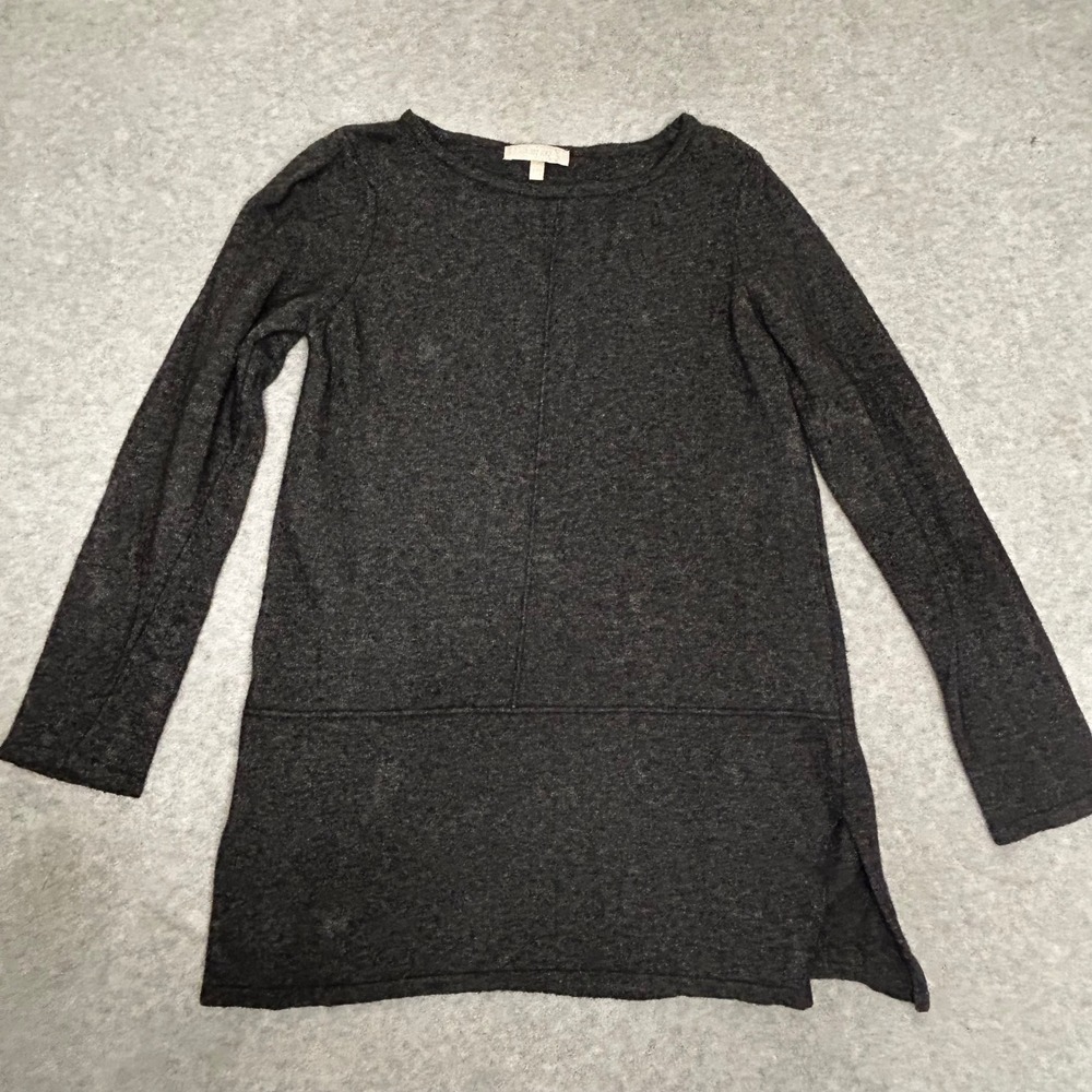 BENEDETTA B Merino Wool Cashmere Blend Cardigan Sweater‎ Made in Italy M Gray